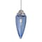 Besa Lighting Sulu Cord Pendant, Blue Bubble, Satin Nickel Finish, 1x60W Incandescent 1JT-SULUBL-SN - alternate 1